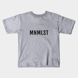 MNMLST, Minimalist design Kids T-Shirt